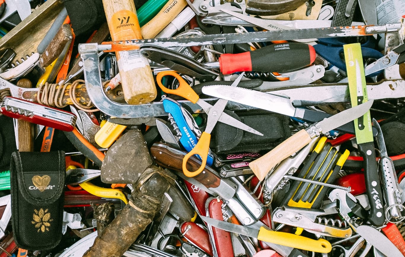 pile of tools
