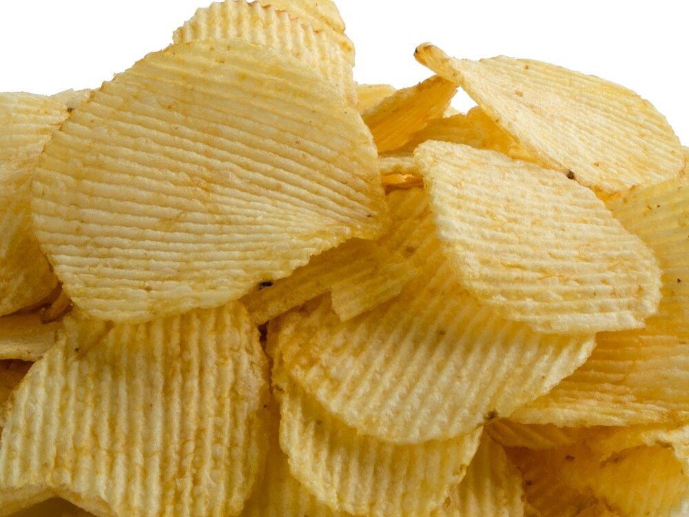 potato chips pile