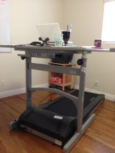 Elizabeth's Treadmill Desk
