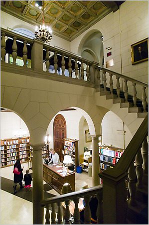 New york city library stairs