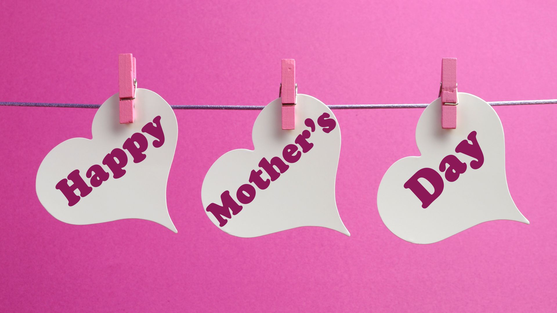 Happy mother's day hearts