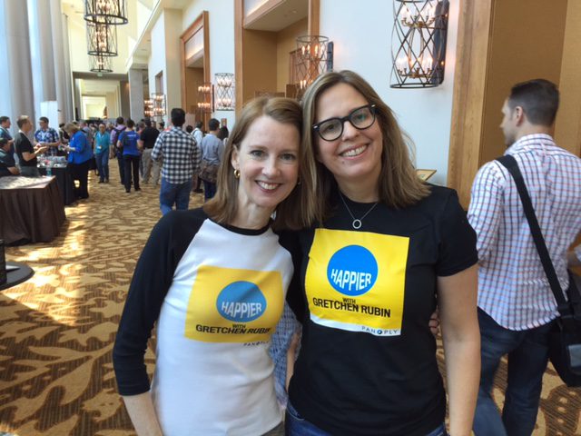 Gretchen and Liz at Podcast Movement Conference 2016