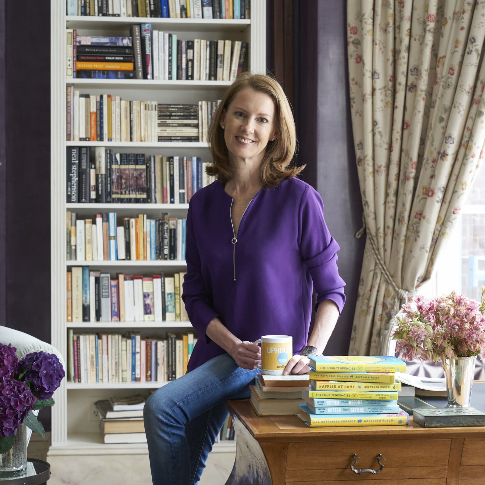 Gretchen Rubin with book