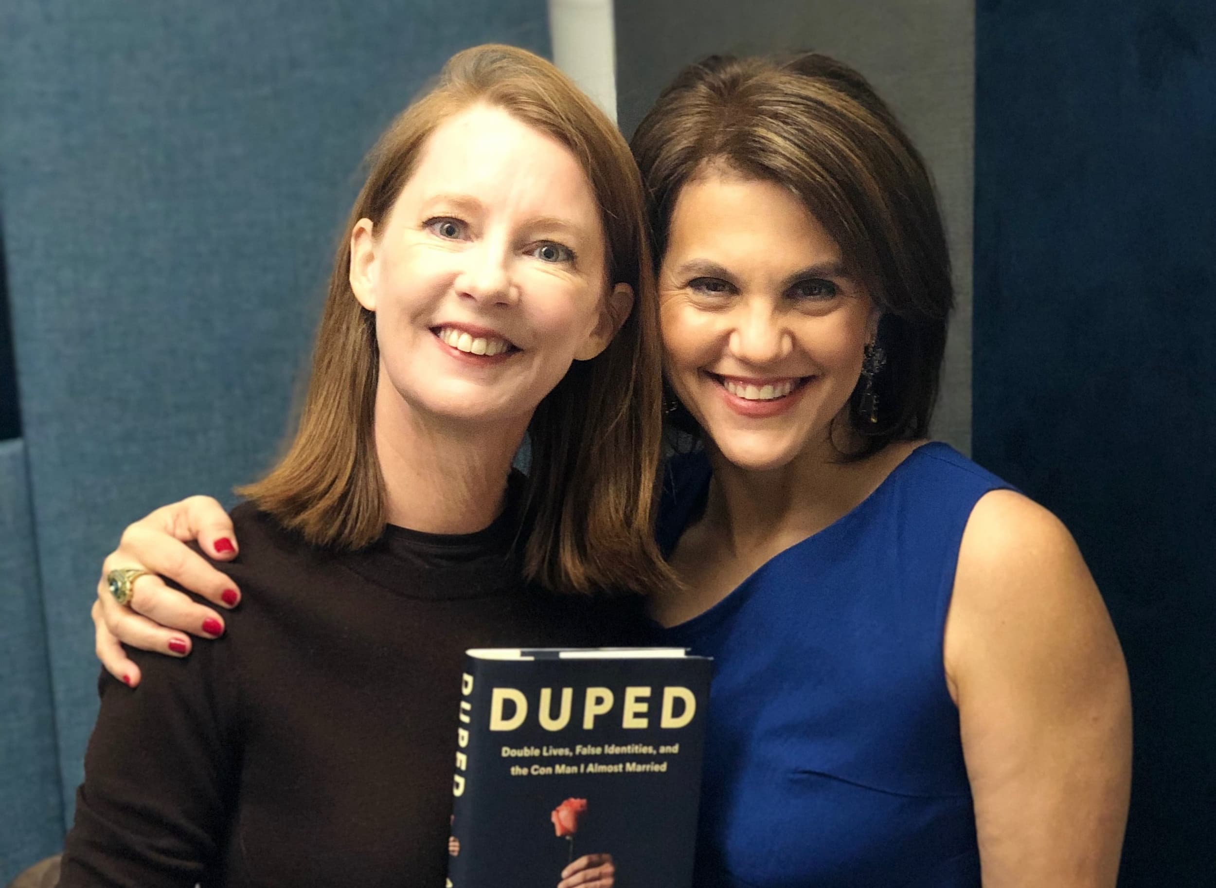 Gretchen with Abby Ellin author of Duped