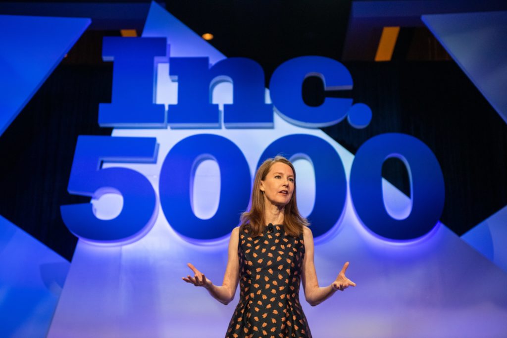 Gretchen Rubin on stage at Inc 5000