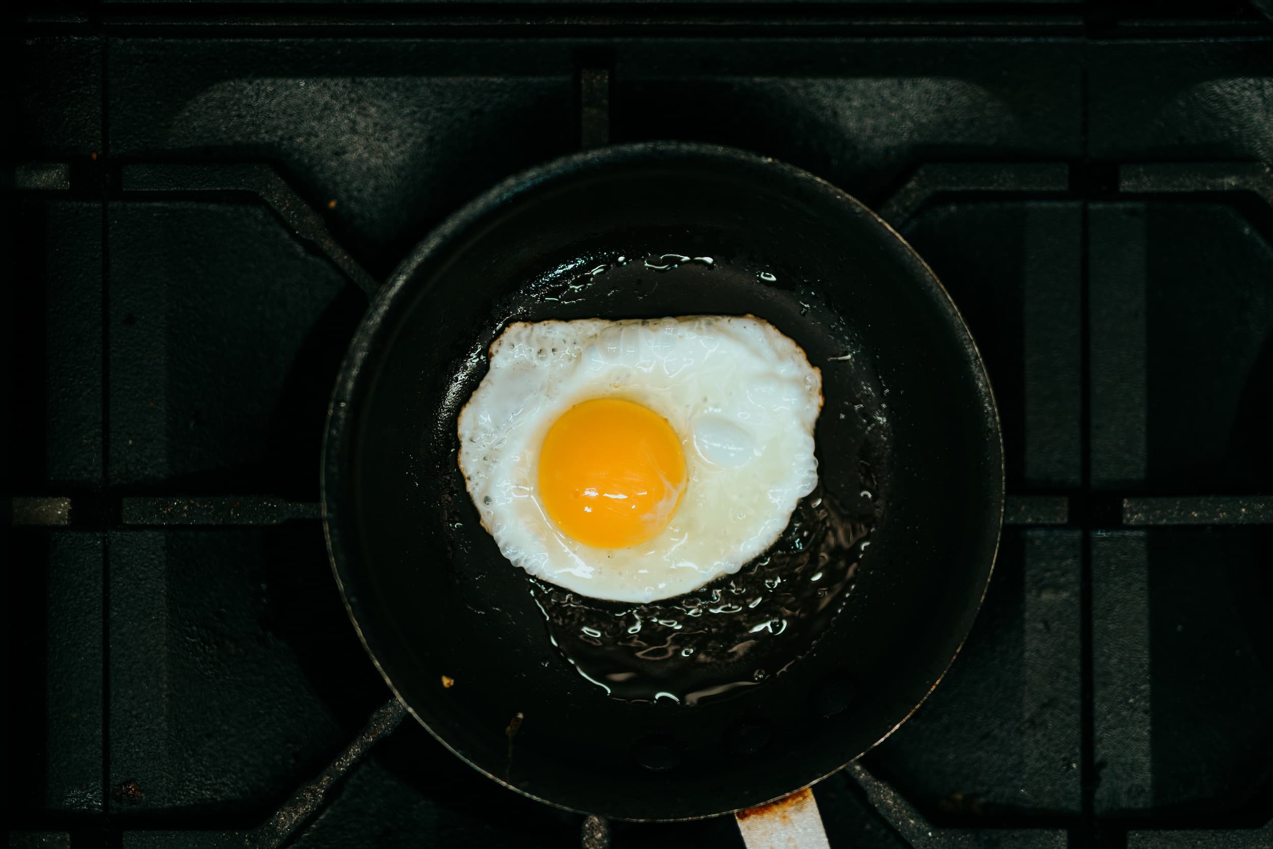 Fried egg in a pan