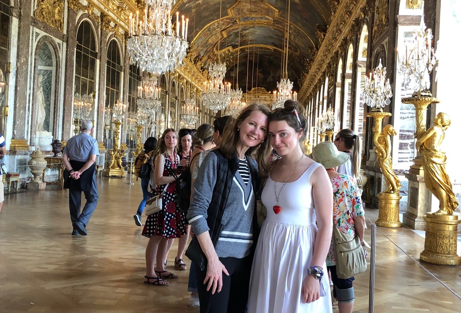 Gretchen and Eleanor at Versaille