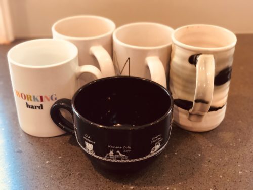 Gretchen's favorite giant coffee mugs