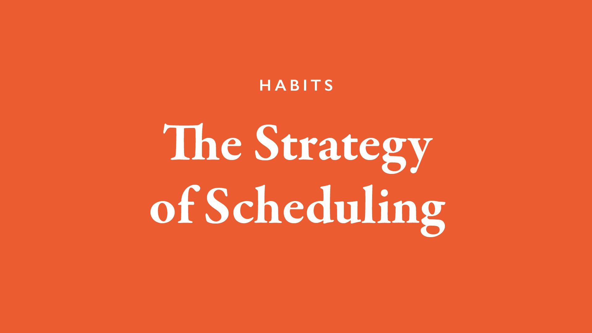 The strategy of scheduling video thumbnail