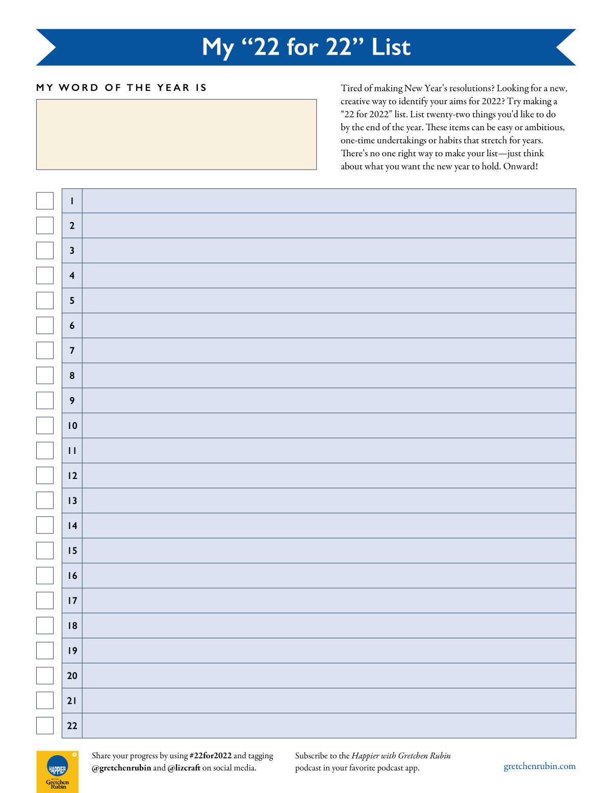 Resources | Gretchen Rubin