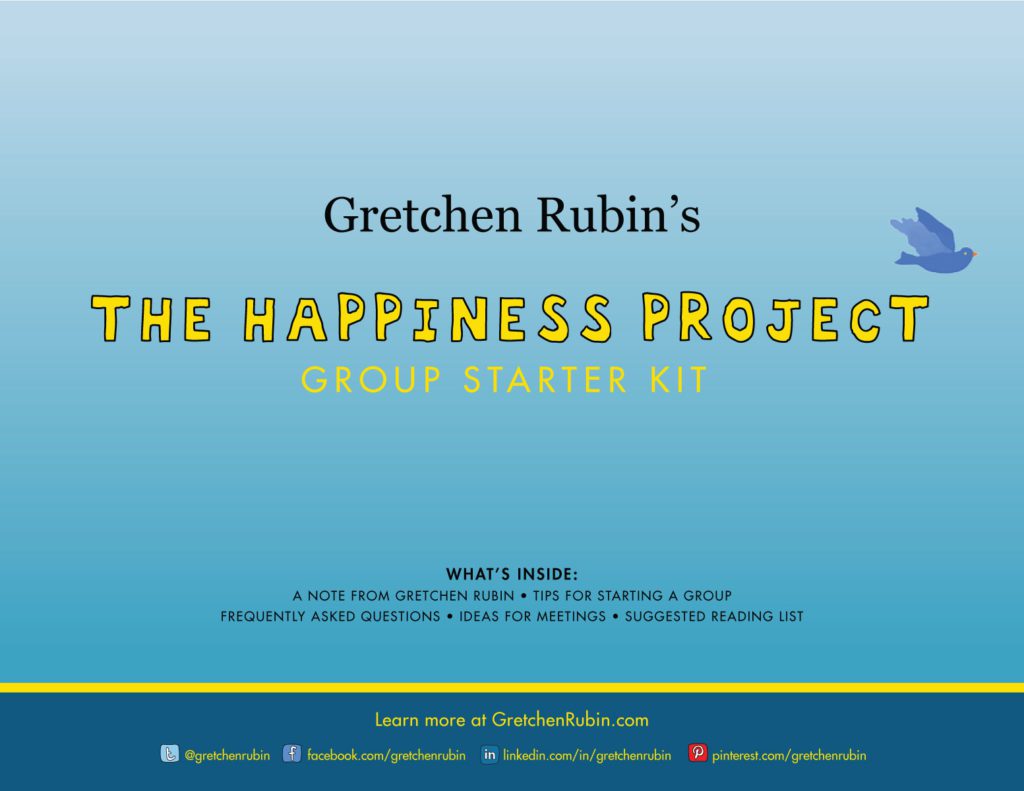 The Happiness Project Starter Kit for an Accountability Group