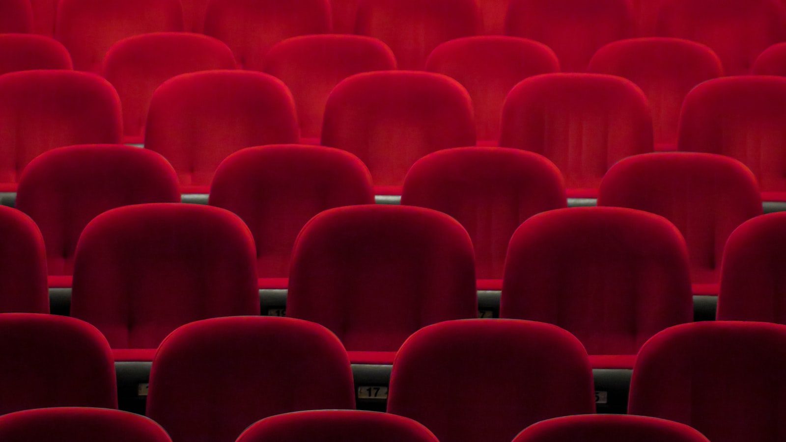 movie theater red padded chairs