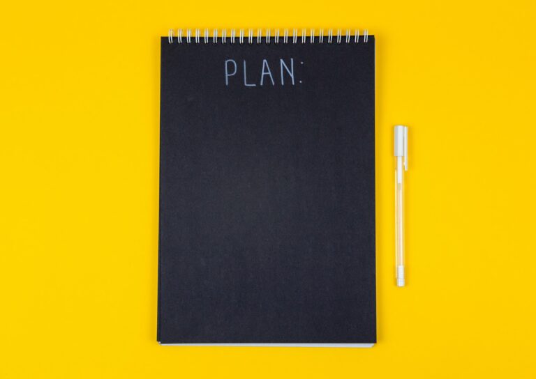 Notepad with "Plan"