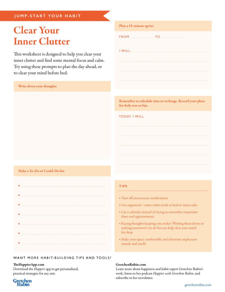 GRM Jump-start Inner Clutter Worksheet thumbnail