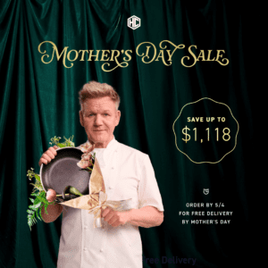 Mother's Day Sale, save up to $1,118, order by 5/4 for free delivery by Mother's Day. Gordon Ramsay holds up a bouquet consisting of flowers and a sauté pan.