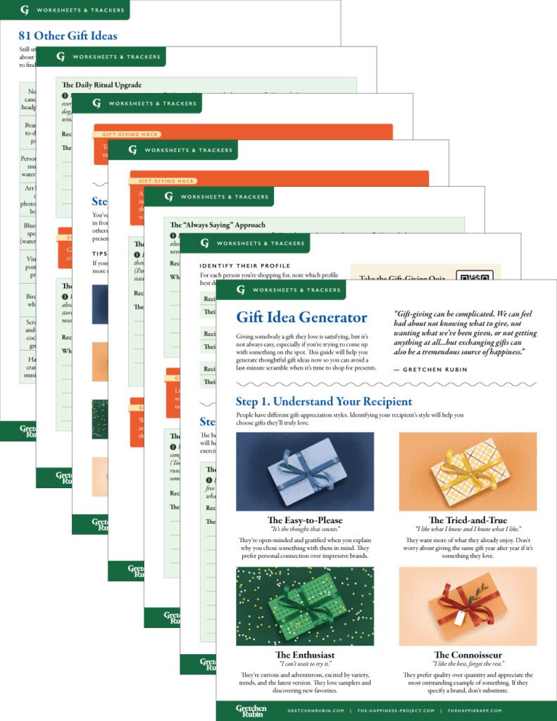 Gretchen Rubin Gift Idea Generator PDF thumbnail