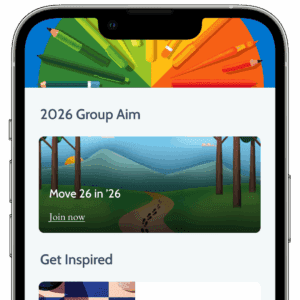 Join the Move 26 in 26 challenge on the Happier app