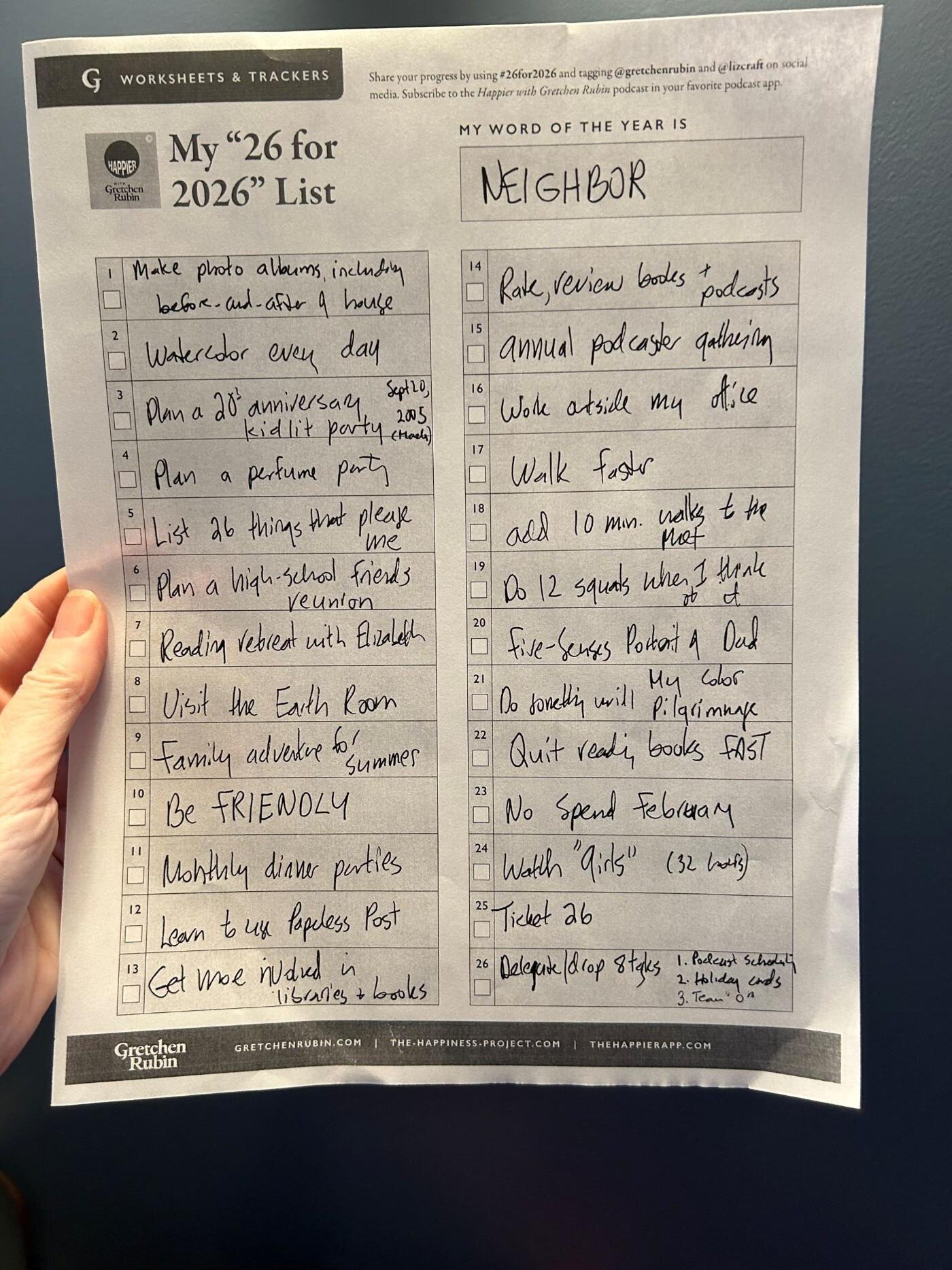 Design Your Year: 2026 Tools | Gretchen Rubin