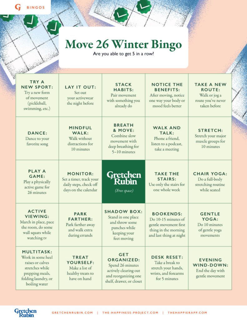 Gretchen Rubin's Move 26 Winter Bingo thumbnail
