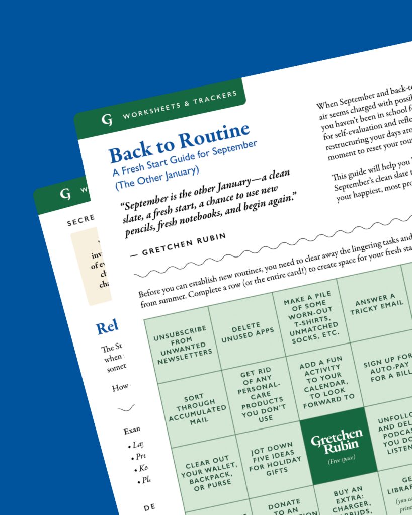 Back to routine guide